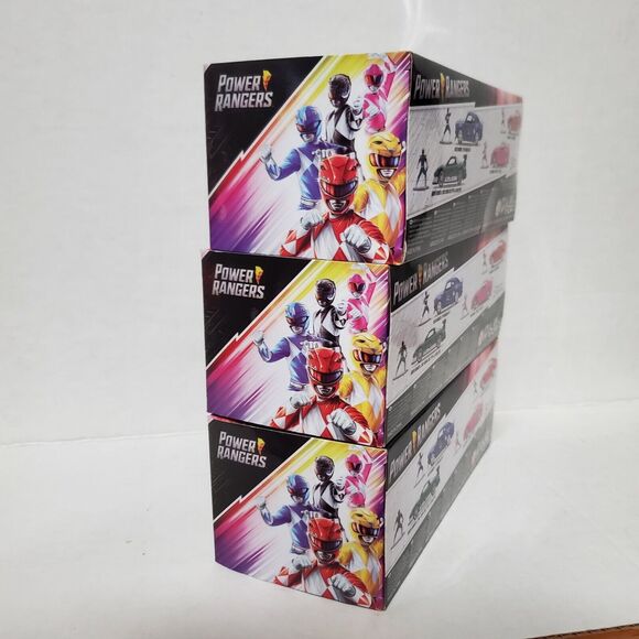JADA Toys Power Rangers 1:24 Cars Green, Pink & Red Ranger Bundle Lot Of 3 New - Picture 9 of 9
